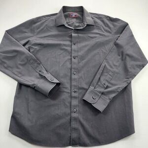 UNTUCKit Mens Black Long Sleeve Button Down Shirt 100 Percent Cotton XL